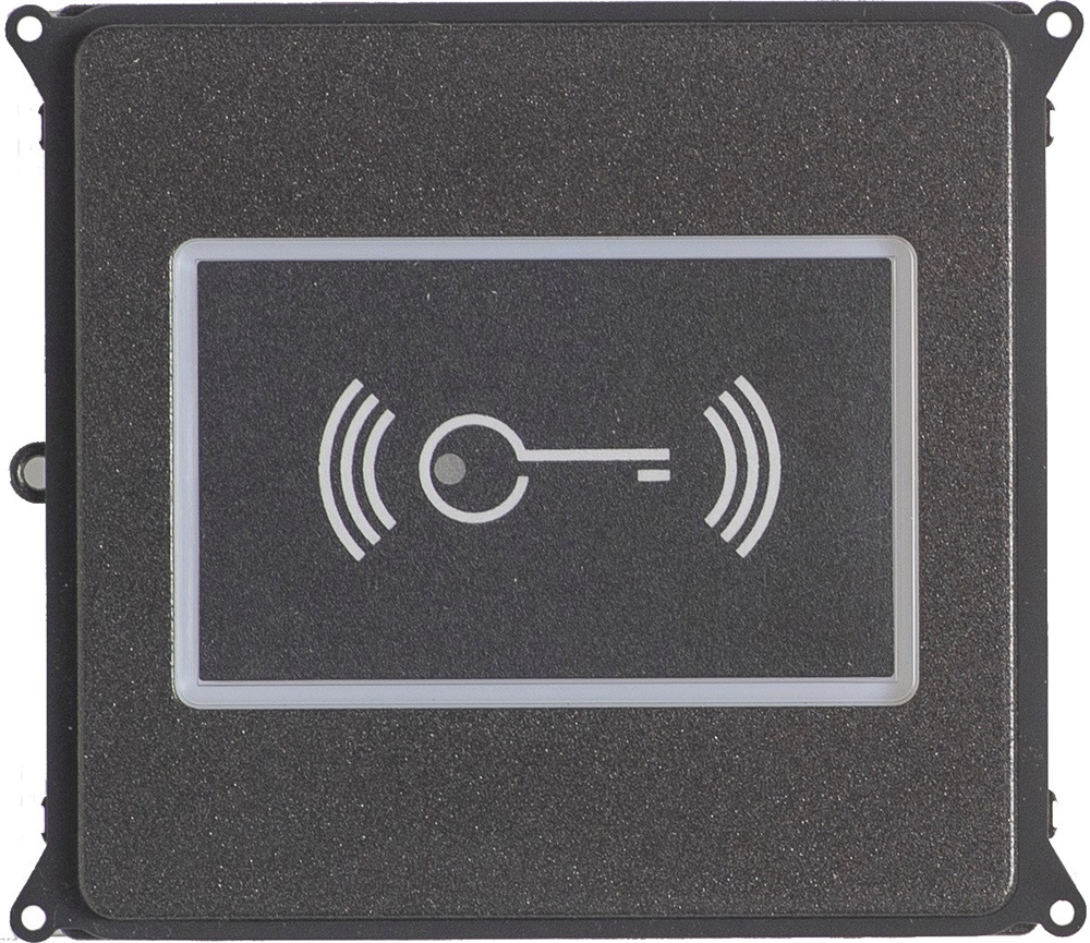 Pannello frontale RFID resistente IP54 IK09 per controllo accessi e gestione informazioni elettriche