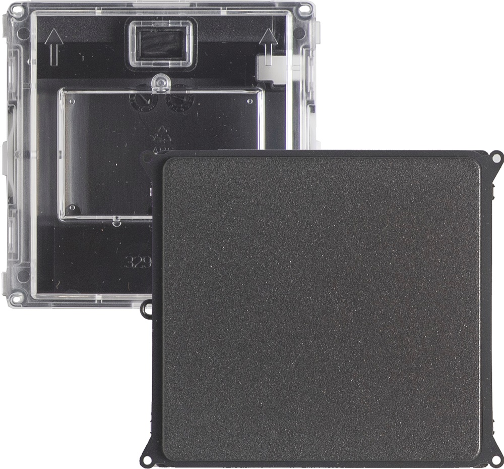 Modulo cieco tecnopolimero nero protezione IK09 per quadri elettrici