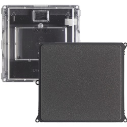 Modulo cieco tecnopolimero nero protezione IK09 per quadri elettrici