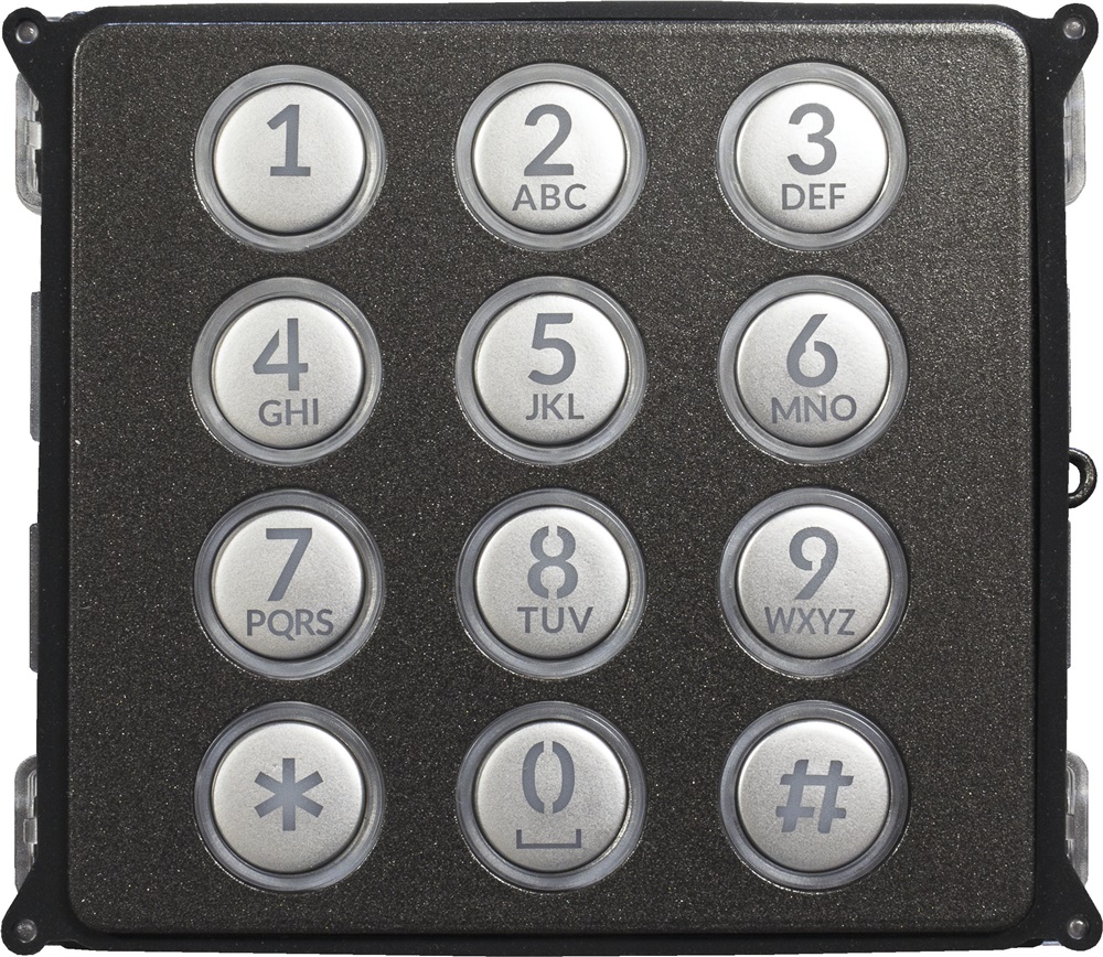 Tastiera accessi alfanumerica 12 pulsanti acciaio inox AISI 316 per ambienti severi controllo accessi professionale