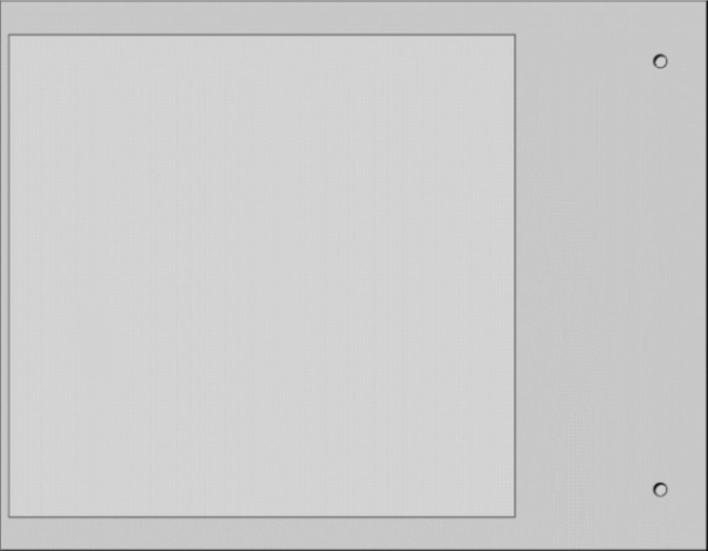Targa quadro MG-VRT-R grigio PVC 105x110 per personalizzazione quadro elettrico