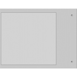 Targa quadro MG-VRT-R grigio PVC 105x110 per personalizzazione quadro elettrico