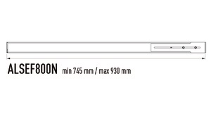 RIPIANO FISSO SERIE 250 NERO P800MM