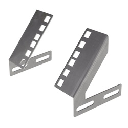 Supporti posteriori 19 acciaio galvanizzato 2UA per armadi elettrici