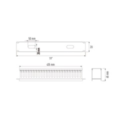 PANNELLO GUIDACAVI 2U 19