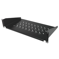 Ripiano fisso 19 2U 250mm 20kg nero armadio