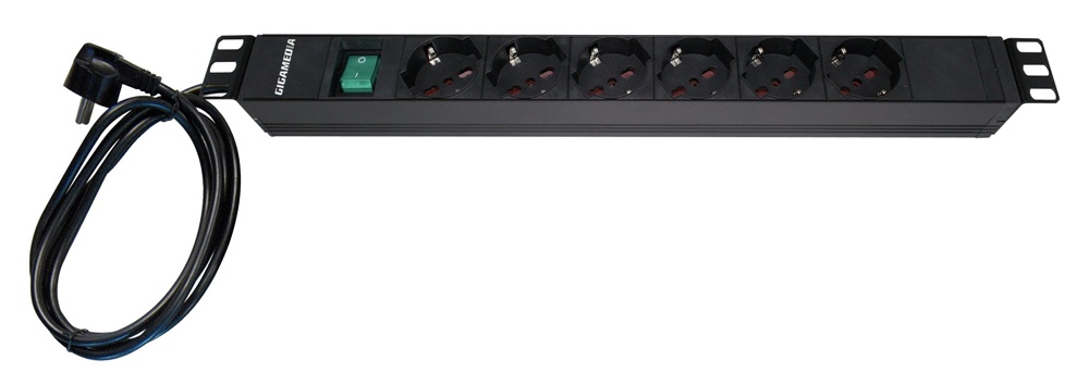 Striscia alimentazione 6 schuko interruttore luminoso