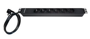 Striscia alimentazione 6 schuko 19 rack
