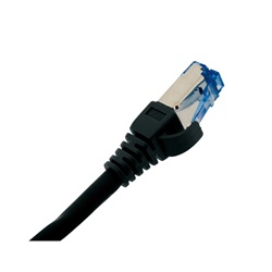 PATCHCORD C6A S/FTP RJ45 0,5M NERO