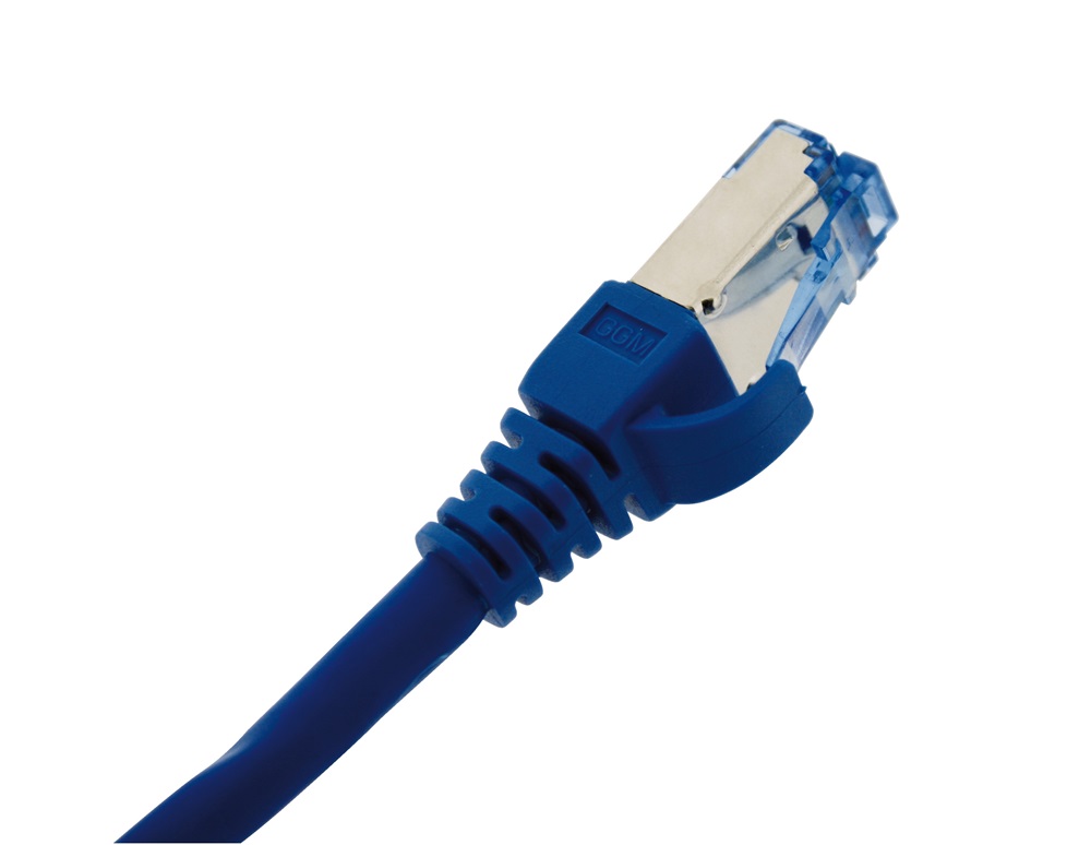 PATCH CORD C6A 10G S/FTP 1MT BLUE