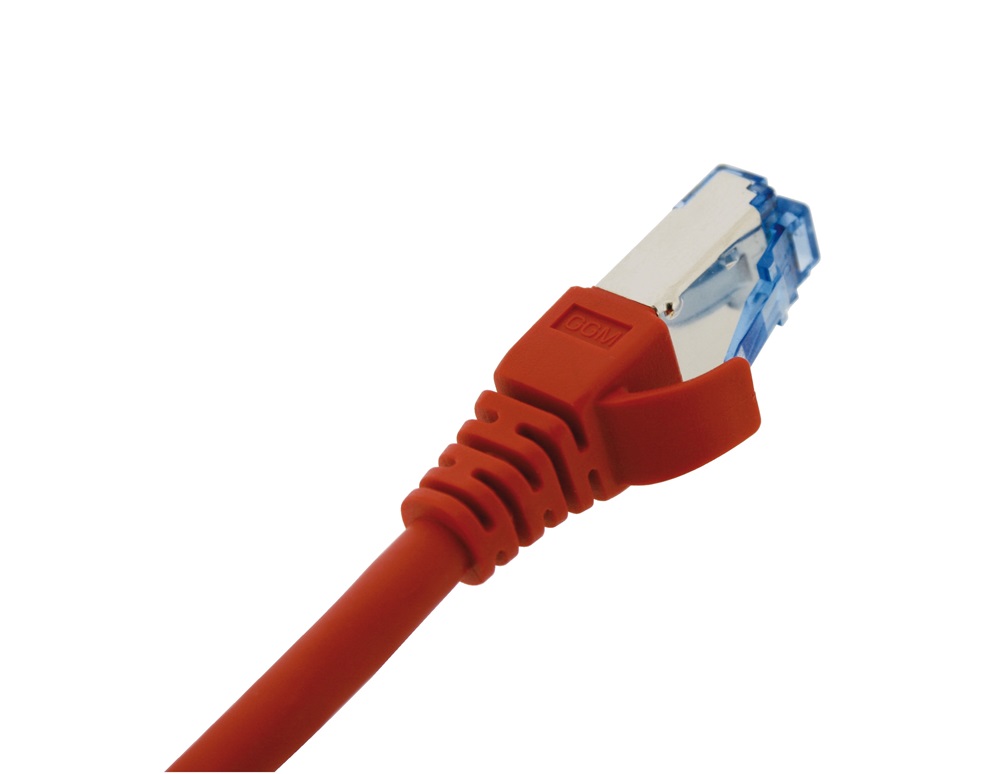 PATCH CORD C6A 10G S/FTP 1MT ROSSO