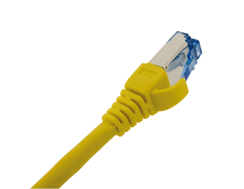 PATCH CORD C6A 10G S/FTP 1MT GIALLO