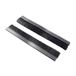 Spazzole tetto armadio 340x45 mm nero montaggio alto/basso