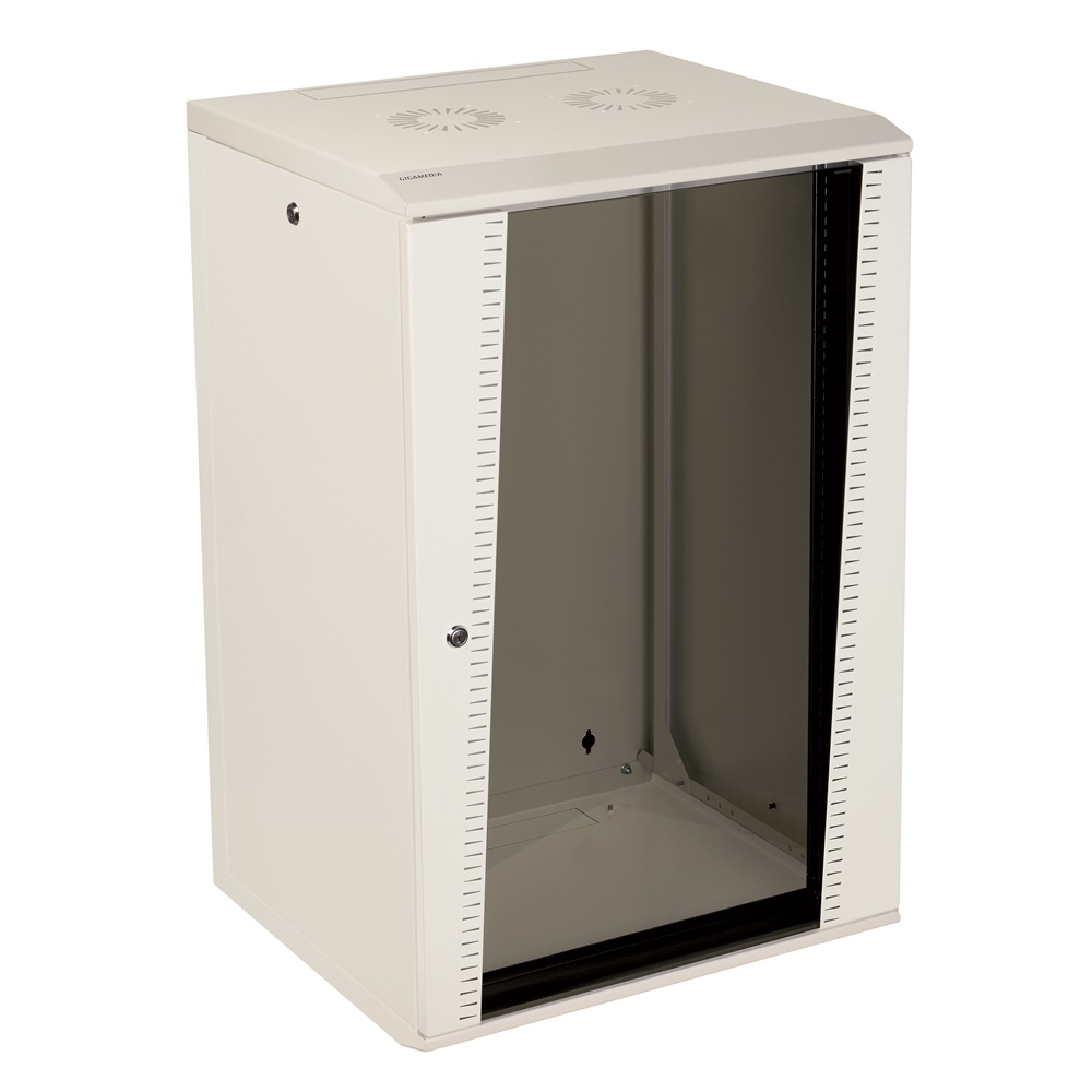 Armadio rack 18U 500mm bianco RAL9010 IP20 pavimento