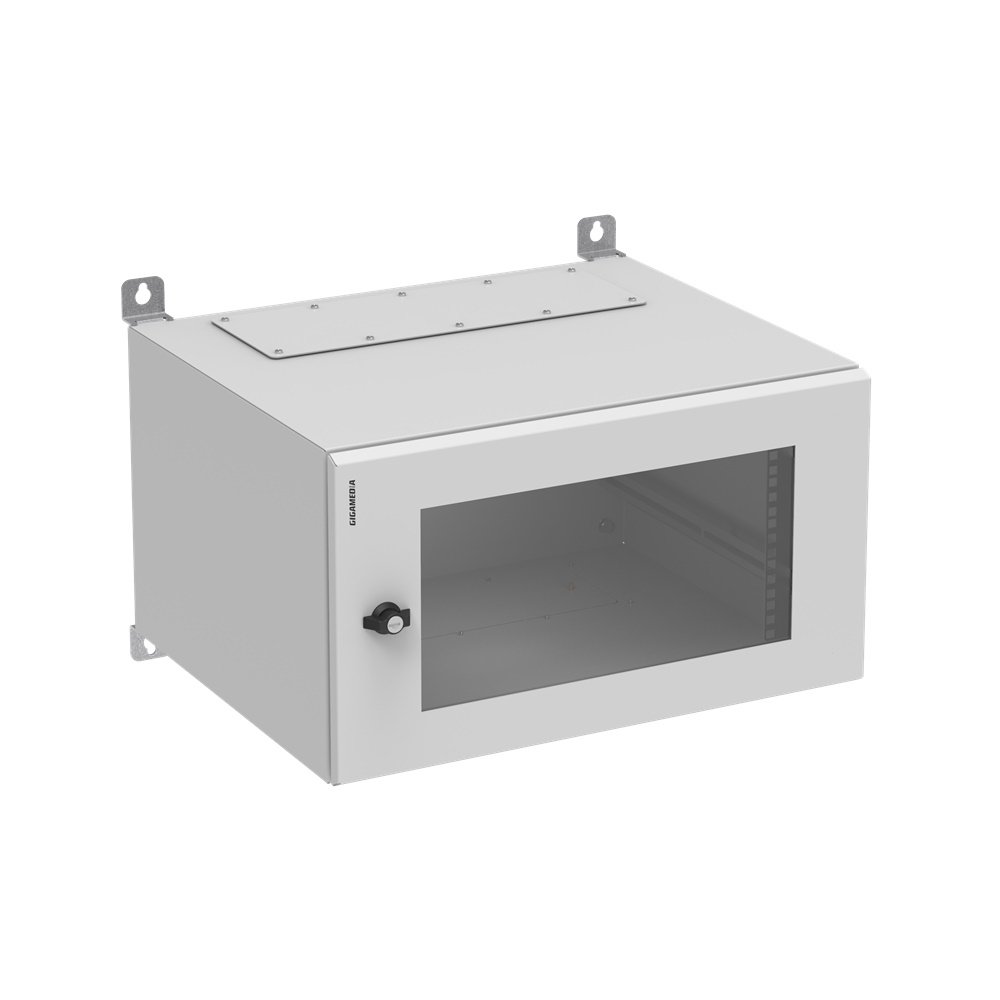 Armadio IP BOX PVET IP55 6U 19 Acciaio Grigio RAL7035 Parete