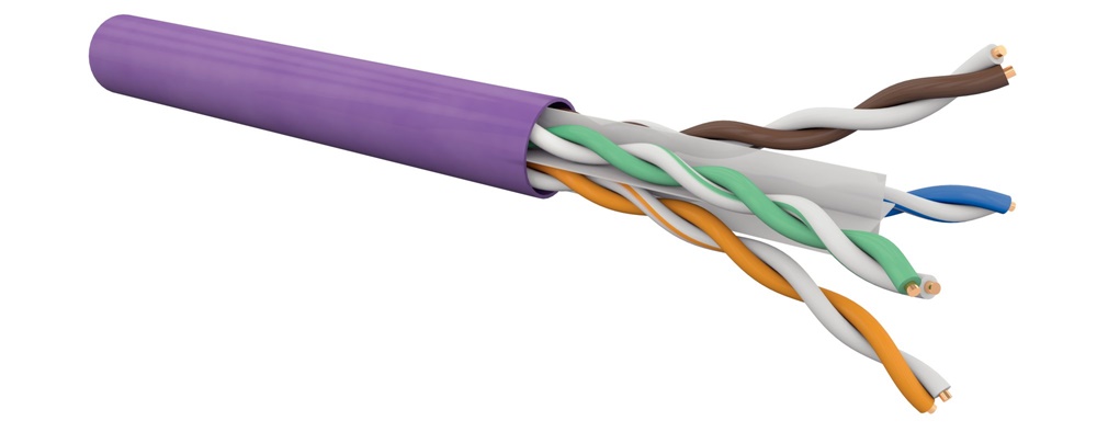CAVO CAT6 U/UTP AWG24 VIOLA B500MT