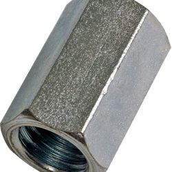 Connettore doppio femmina M10 acciaio zincato 19mm per aste filettate installazioni elettriche rapide 25 pezzi