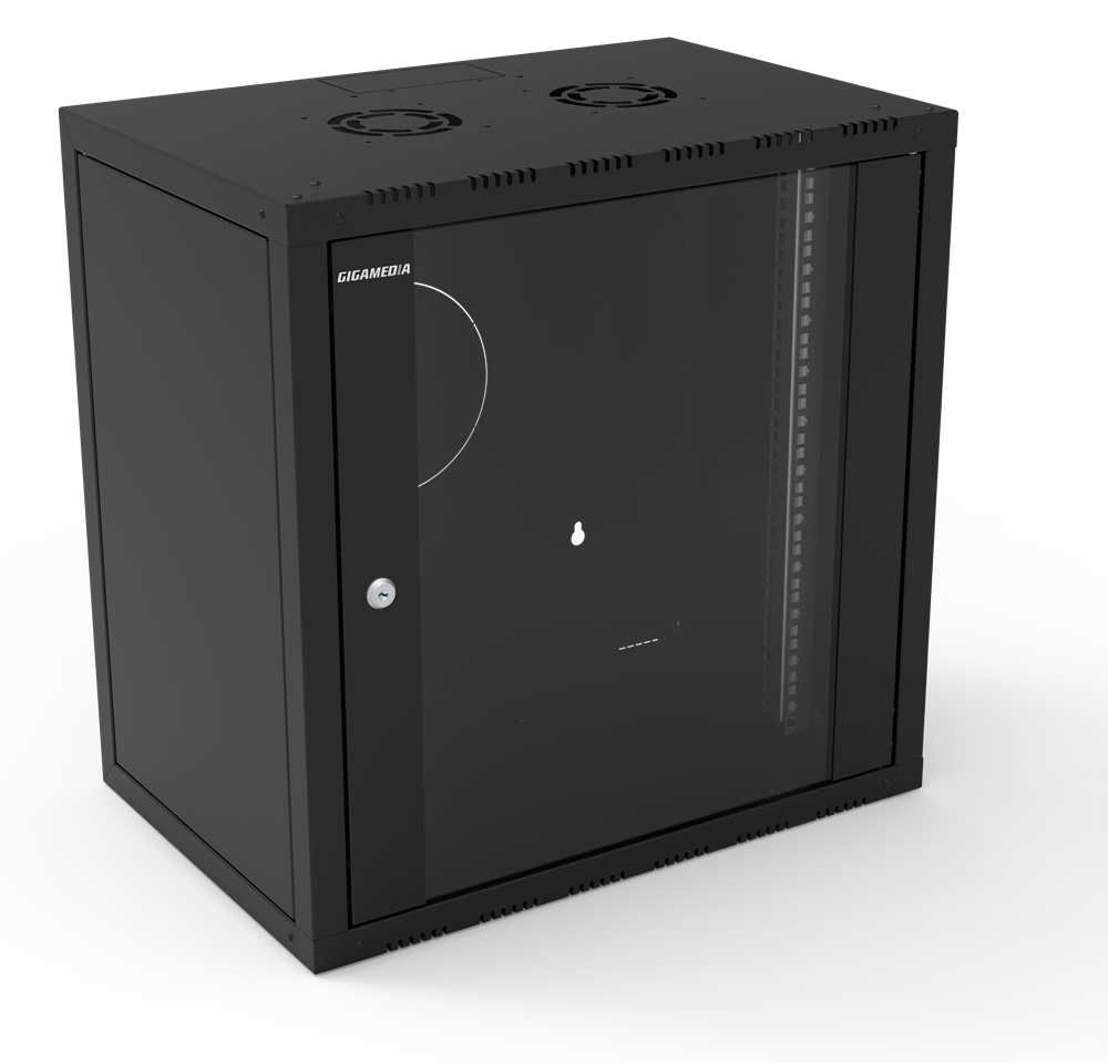 Armadio rack 12U acciaio 600x400 mm IP20 nero Eco