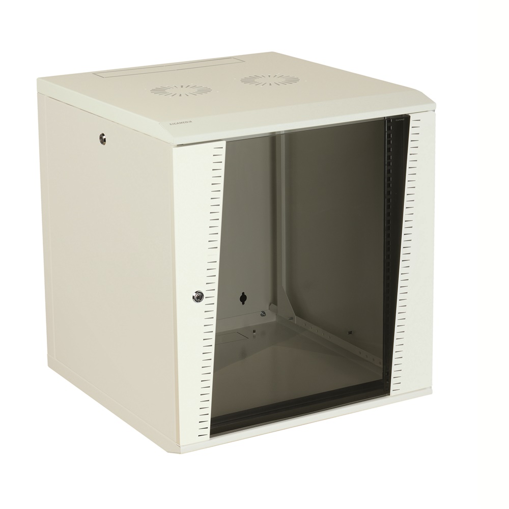 Armadio rack 19 12U bianco RAL 9010 profondità 600 mm IP20