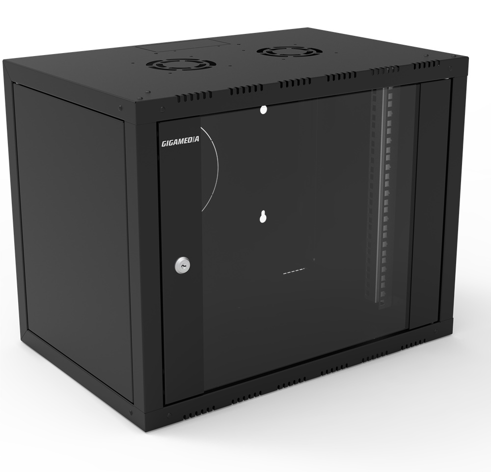 Armadio ECO 9U 600x400 mm acciaio IP20 parete nero