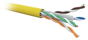 C6 U/UTP LSZHFR CCA AWG23 GIALLO B5