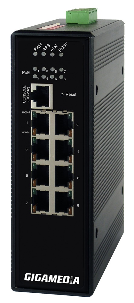 SWITCH IND MGD POE 8 PORTE GIGA
