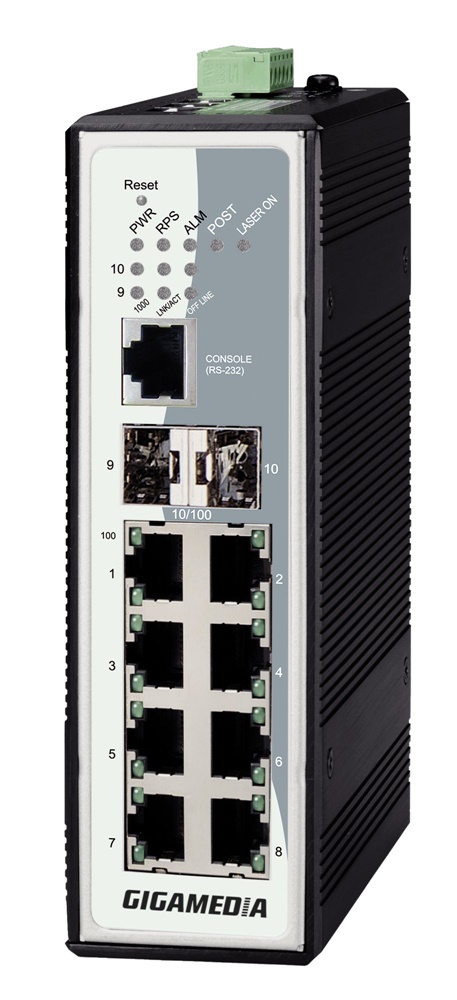 SWITCH IND MGD 8P 10/100