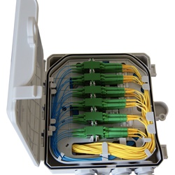 Terminale di testa box 12 porte sc-spx/lc-dpx ip65 plastica