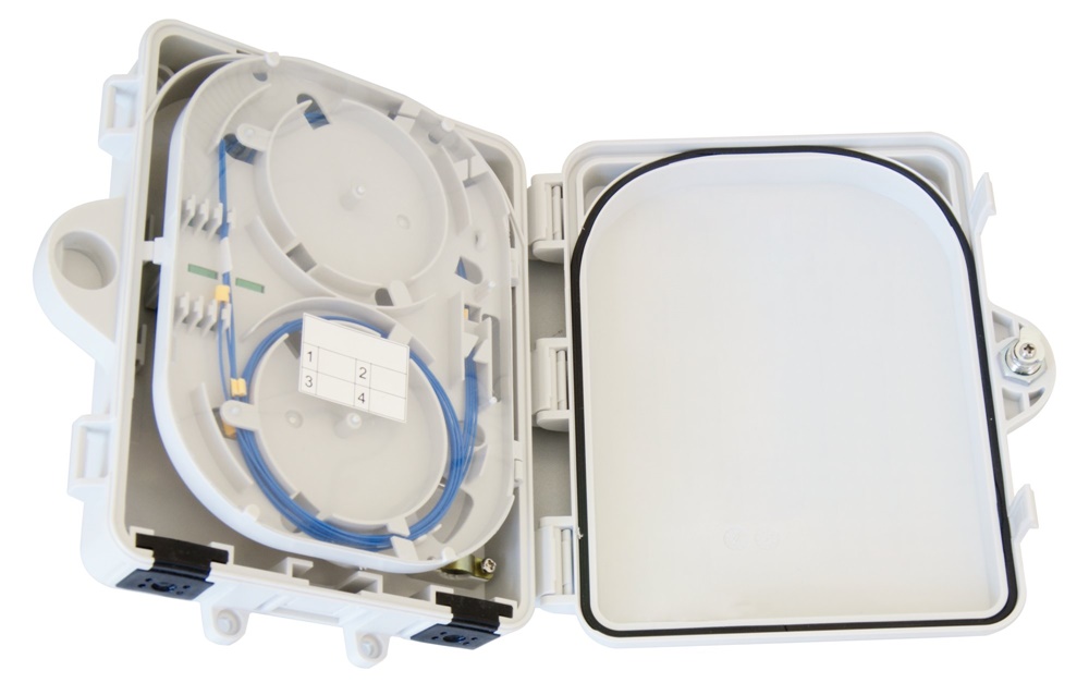 Terminale di testa BOX 2 porte SC-SPX/LC-DPX IP65 plastica