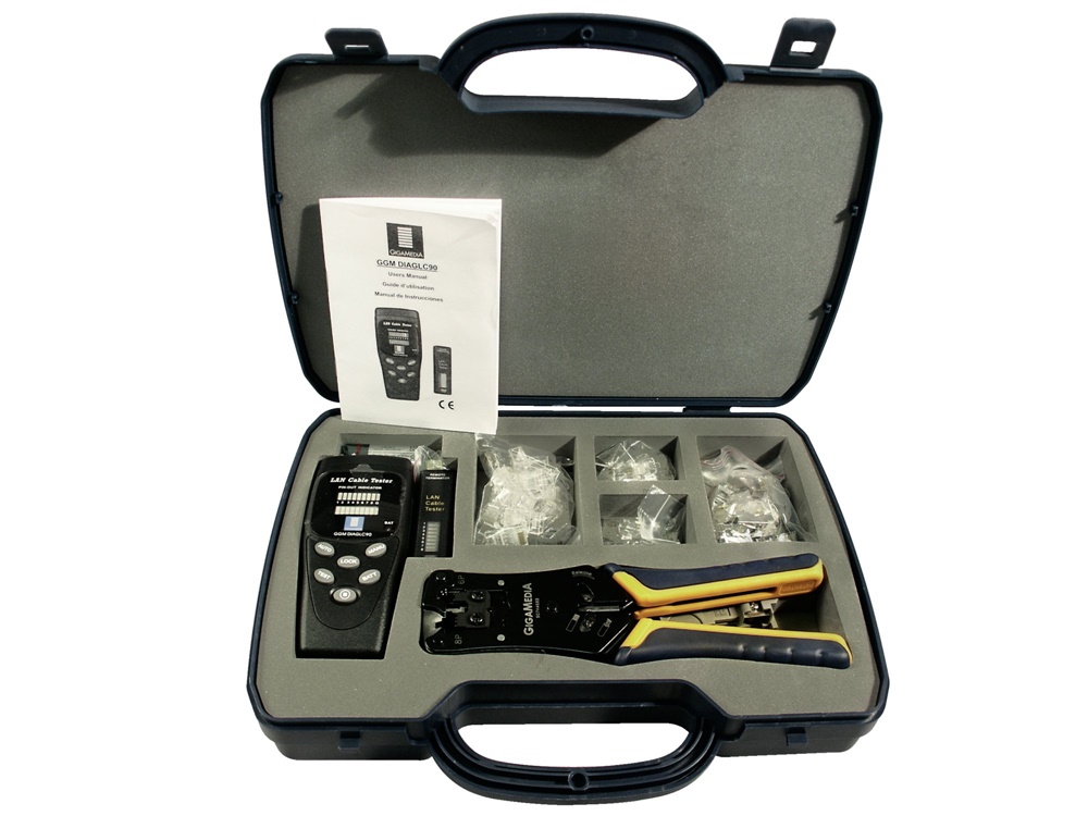 Kit connessione e test RJ45 Gigamedia