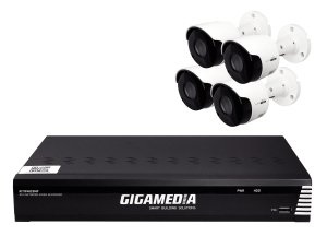 KIT 4 CAMERE BULLET IP NVR 8 CH 2T