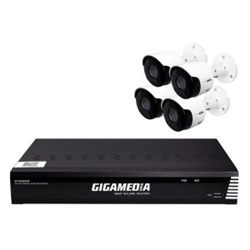 KIT 4 CAMERE BULLET IP NVR 8 CH 2T