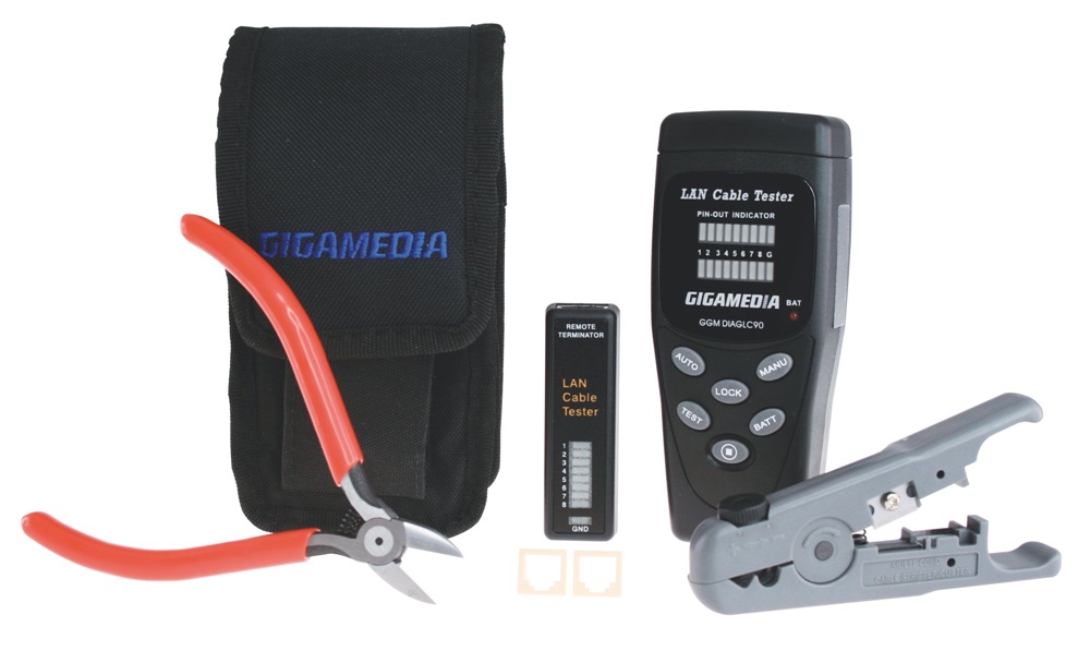 Kit test e tool cablaggio Gigamedia