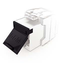 PARAPOLVERE NERO PER PRESE RJ45 NKJ