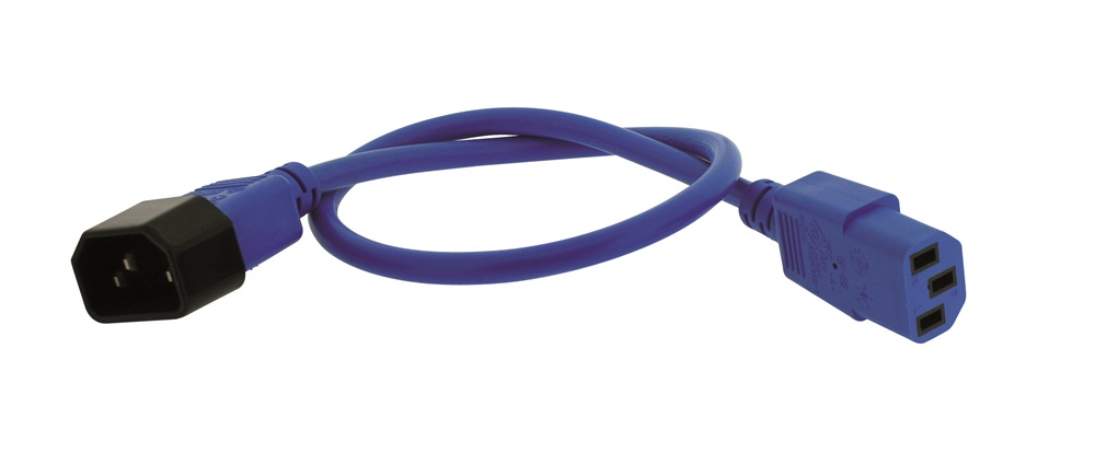 POWER CORD C13/C14 0,5M BLUE