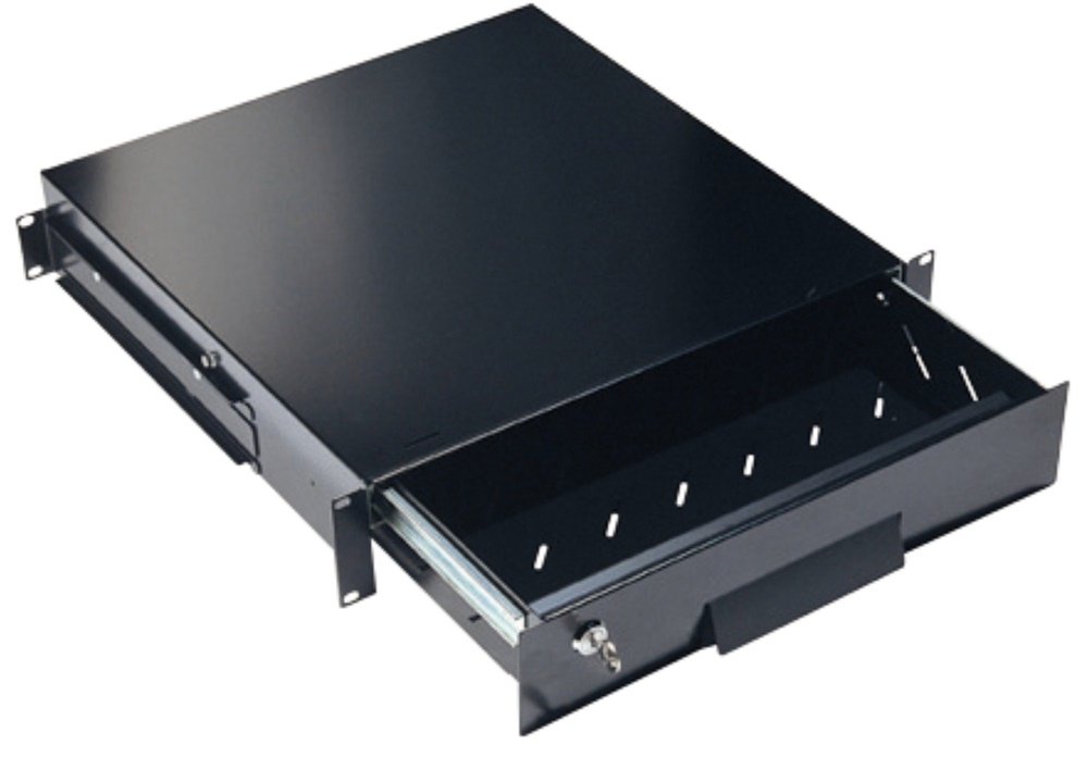 CASSETTO 19  2U NERO PROF.450MM