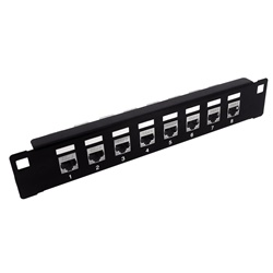 PANNELLO 8 PORTE RJ45 CAT 5E STP