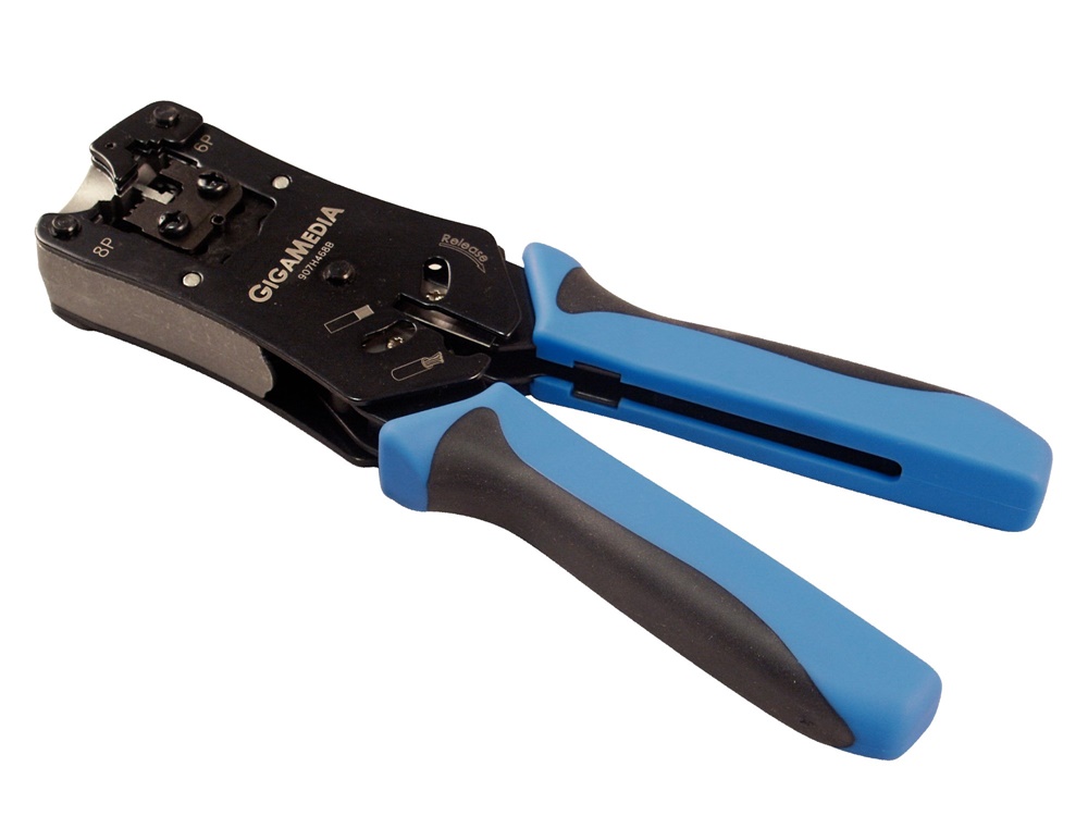 Pinza crimpatura plug RJ 4,6,8 Gigamedia