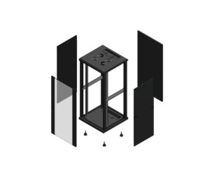 ARMADIO 19  SERIE 70 26U 600X600 NE