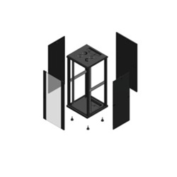 ARMADIO 19  SERIE 70 26U 600X600 NE