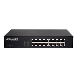 Switch non gestito 16 porte 10/100Base-TX montaggio rack 19 per reti piccole e medie