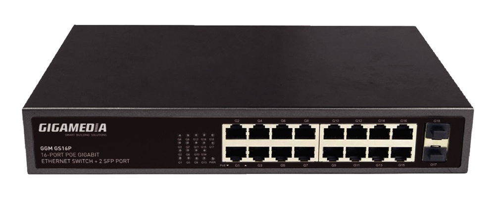 SWITCH UNMGD POE+16 PORTE GIGA 200W