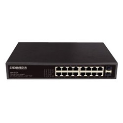 SWITCH UNMGD POE+16 PORTE GIGA 200W