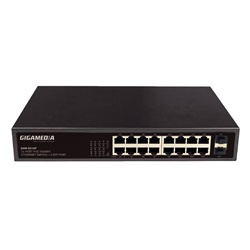 SWITCH UNMGD POE+16 PORTE GIGA 200W
