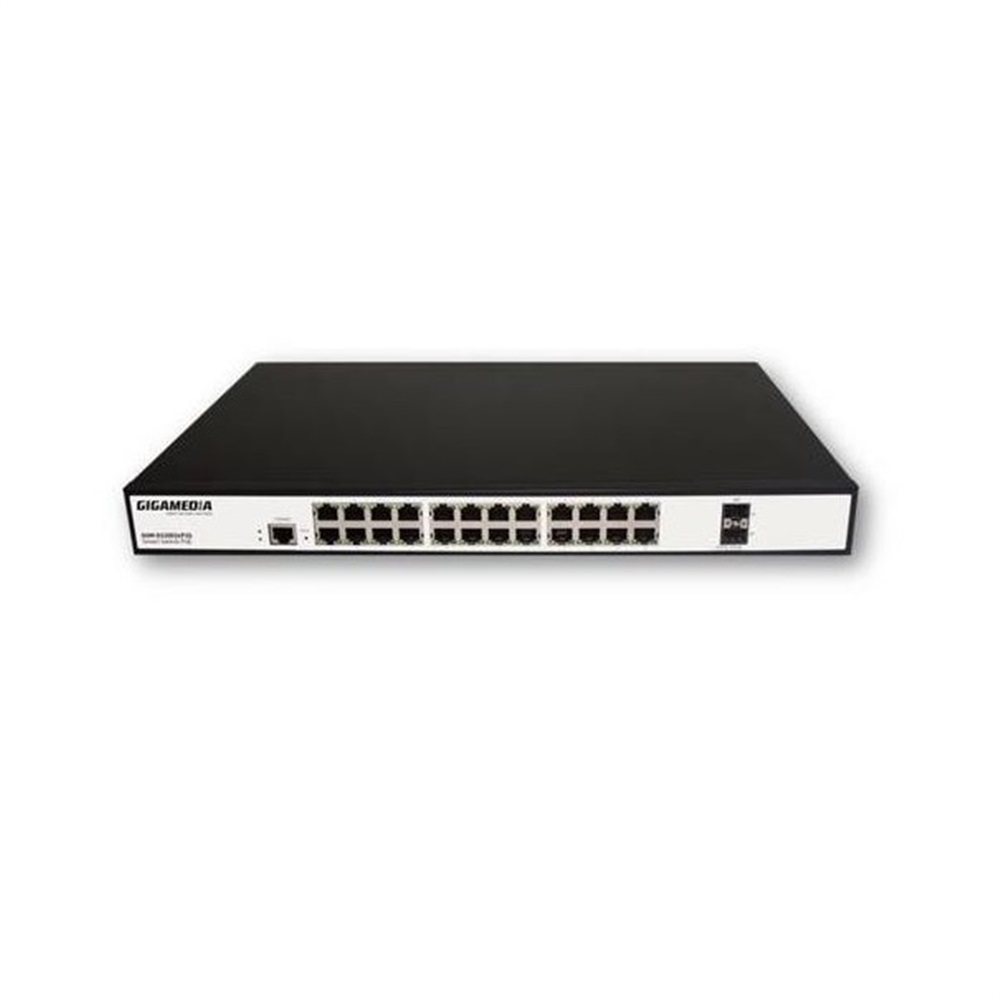 Switch L2 Smart Managed 24 porte Gigabit PoE + 2 porte SFP (370 W)