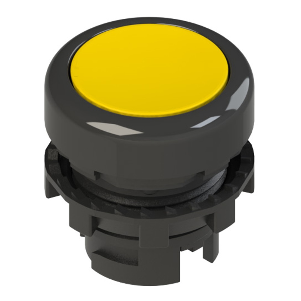 PULSANTE AD IMPULSO RASATO GIALLO