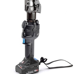 Tranciafuni oleodinamico a batteria bi-linear taglio conduttori rame alluminio acciaio Ø max 25mm con testa rotante 180° e luci LED