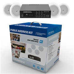 KIT PUBLIC ADDRESS 60W AMPL+4DIFF