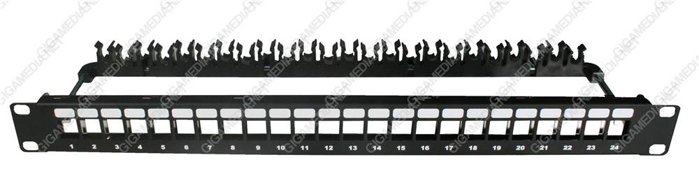 PANNELLO VUOTO 24P RJ45 X CONNETTORE 6A