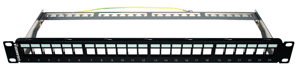 Patch panel vuoto metallo 24 porte per impianti rete cablaggio ordinato e affidabile